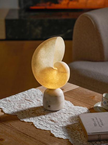Conch Alabaster Table Lamp