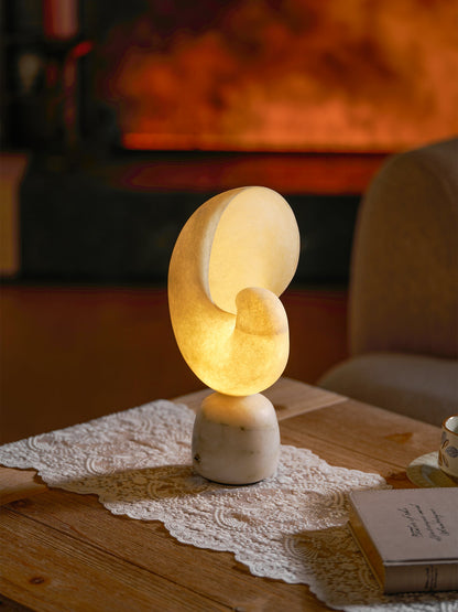Conch Alabaster Table Lamp