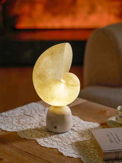 Conch Alabaster Table Lamp