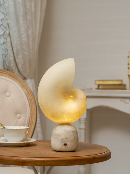 Conch Alabaster Table Lamp