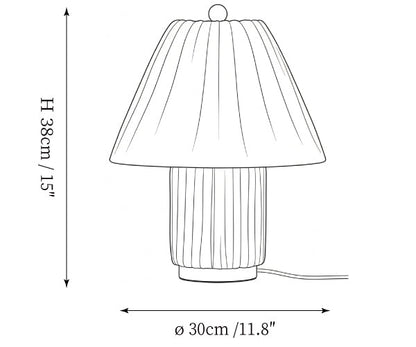 Élanora™ Pleated Linen Table Lamp