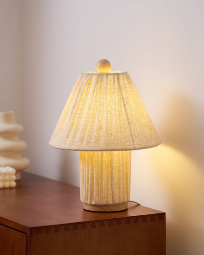 Élanora™ Pleated Linen Table Lamp