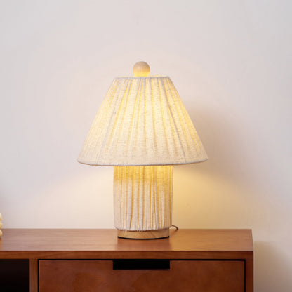 Élanora™ Pleated Linen Table Lamp
