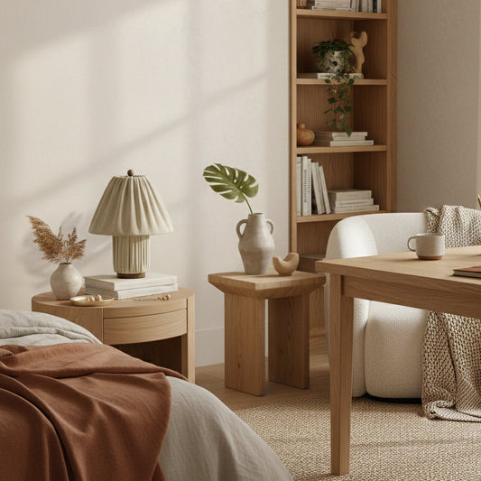 Élanora™ Pleated Linen Table Lamp