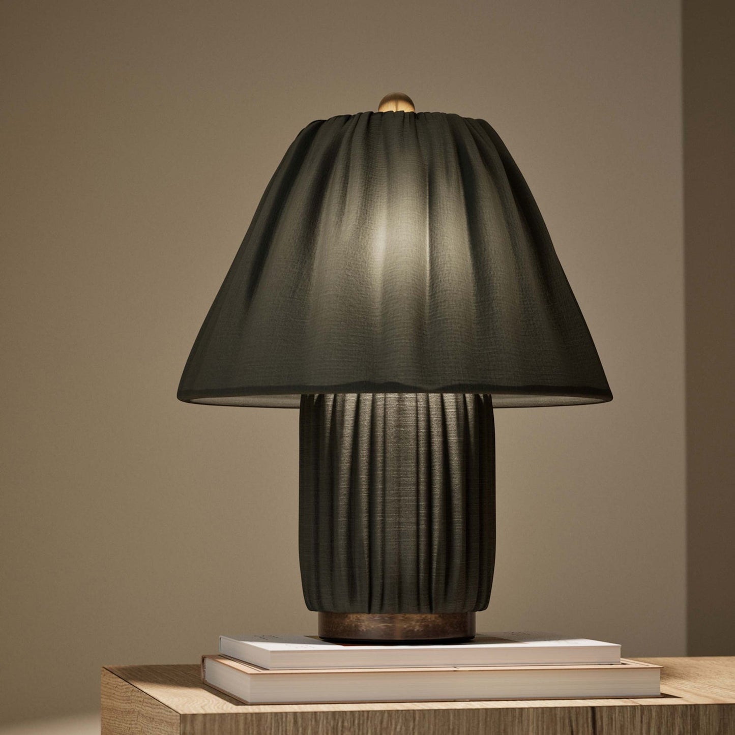 Élanora™ Pleated Linen Table Lamp