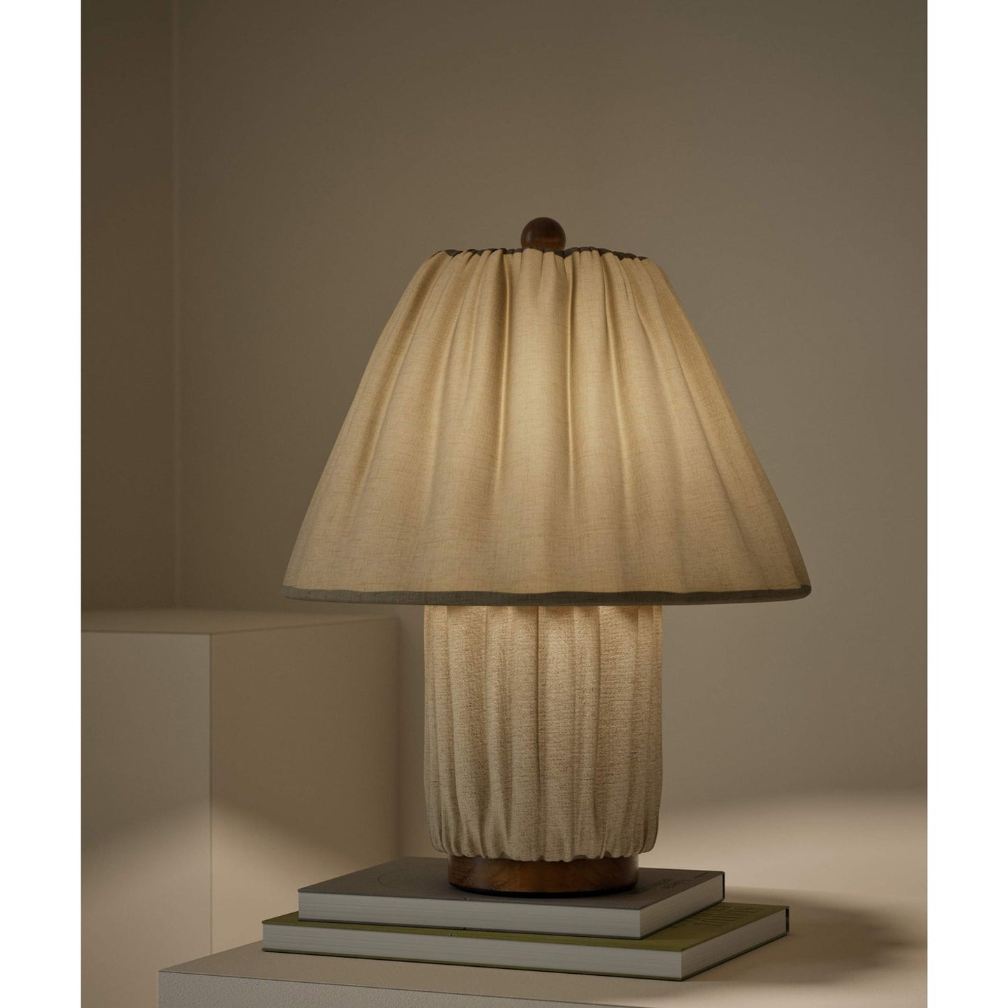 Élanora™ Pleated Linen Table Lamp
