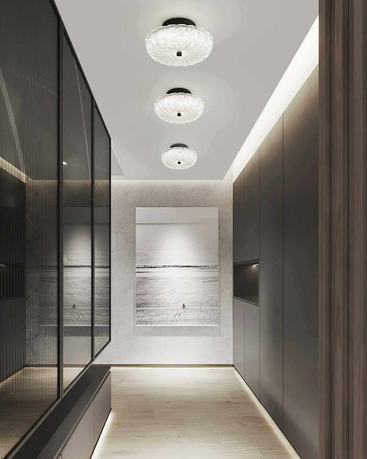 Crystal Halo Ceiling Light