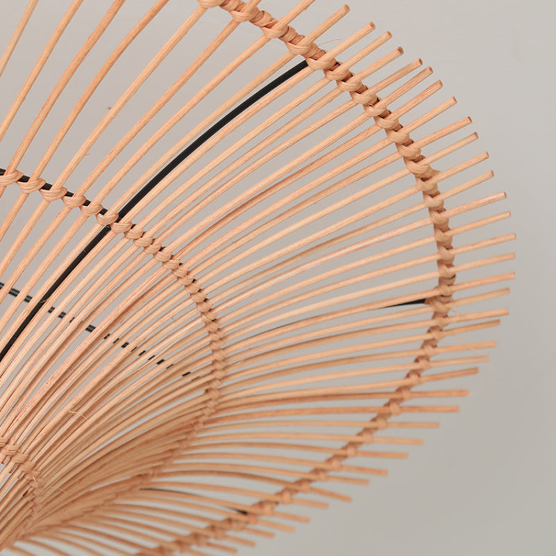 Modern Large Rattan Pendant Light – Woven Ceiling Lampshade