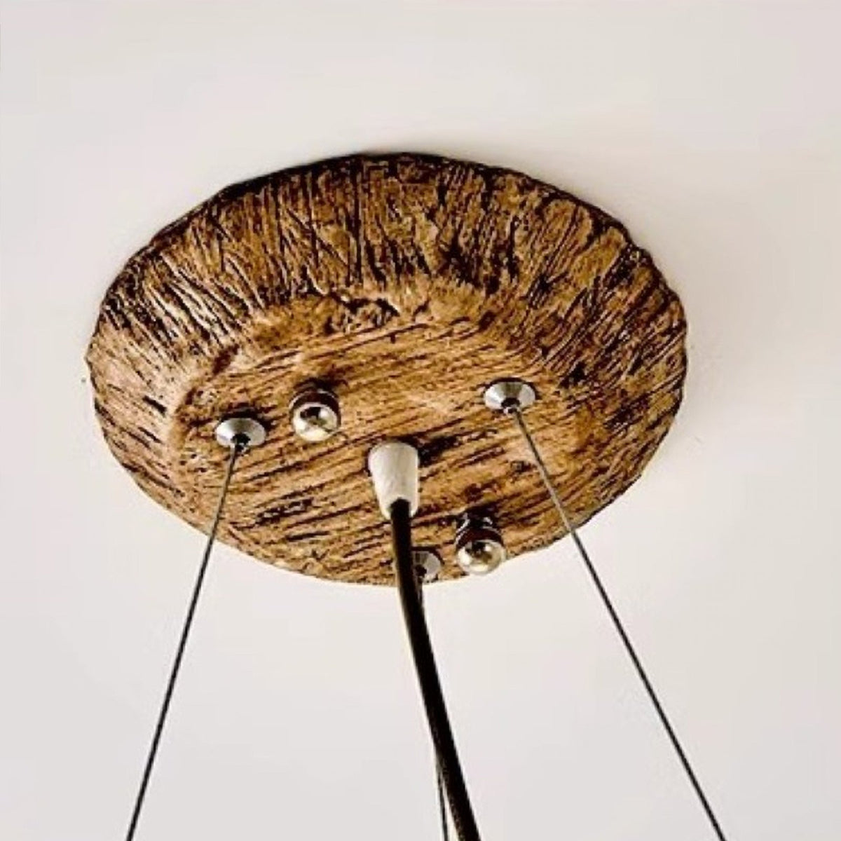 Organic Branch Chandelier - Modern Tree Branch Light with Glass Globes