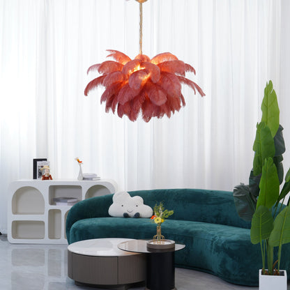 Feather Ostrich Chandelier