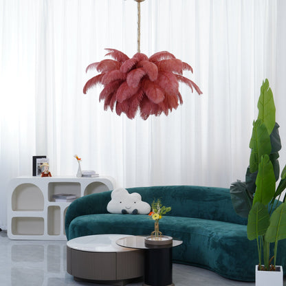 Feather Ostrich Chandelier