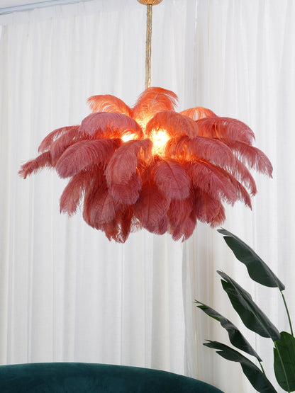 Feather Ostrich Chandelier