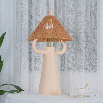 Ceramic Twine Bedroom Table Lamp