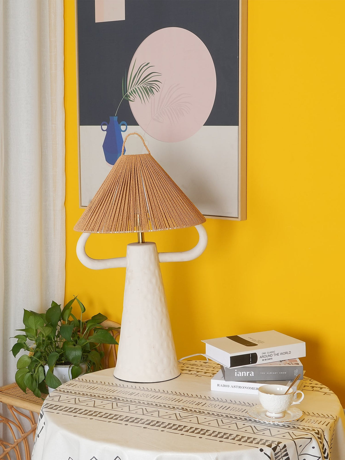 Ceramic Twine Bedroom Table Lamp