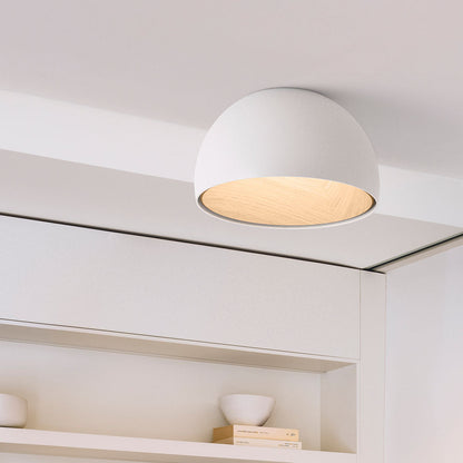 ARDEN Wood-Tone Metal Ceiling Light