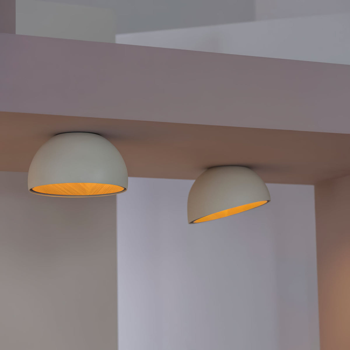 ARDEN Wood-Tone Metal Ceiling Light