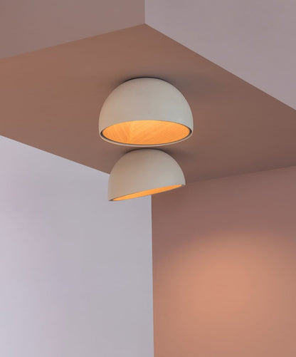 ARDEN Wood-Tone Metal Ceiling Light