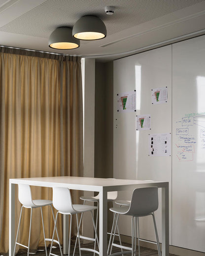 ARDEN Wood-Tone Metal Ceiling Light