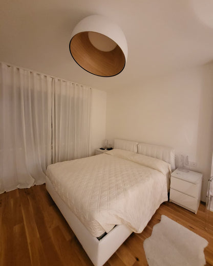 ARDEN Wood-Tone Metal Ceiling Light