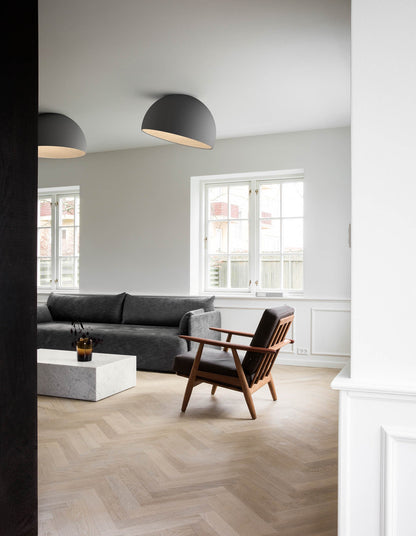 ARDEN Wood-Tone Metal Ceiling Light