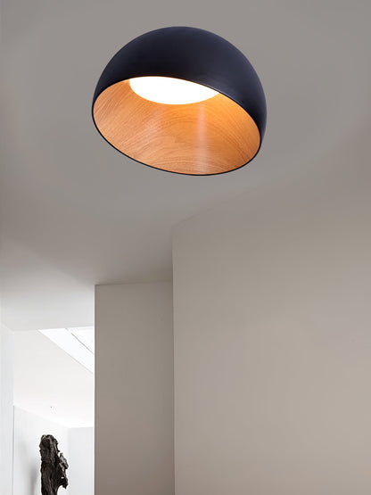 ARDEN Wood-Tone Metal Ceiling Light