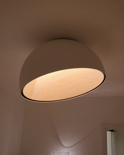 ARDEN Wood-Tone Metal Ceiling Light