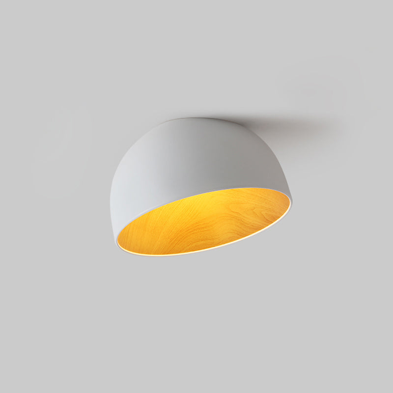 ARDEN Wood-Tone Metal Ceiling Light