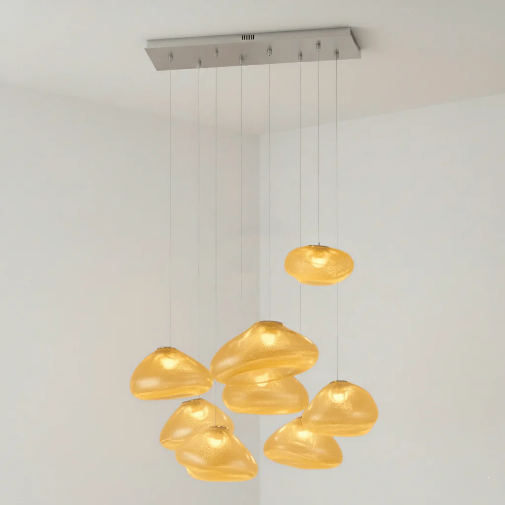 LENTE Glass Dome Cluster Pendant Light