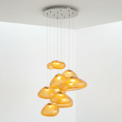LENTE Glass Dome Cluster Pendant Light