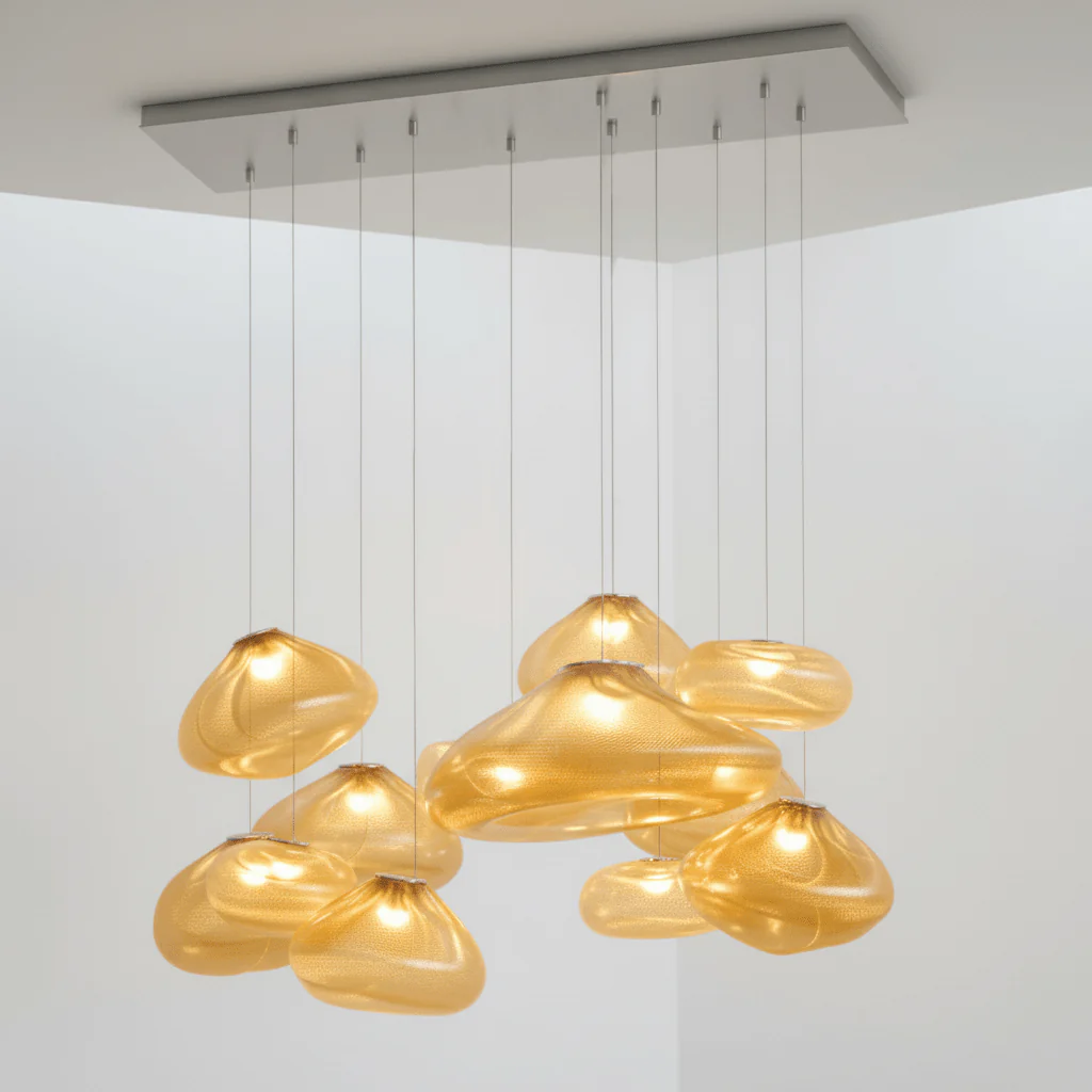 LENTE Glass Dome Cluster Pendant Light