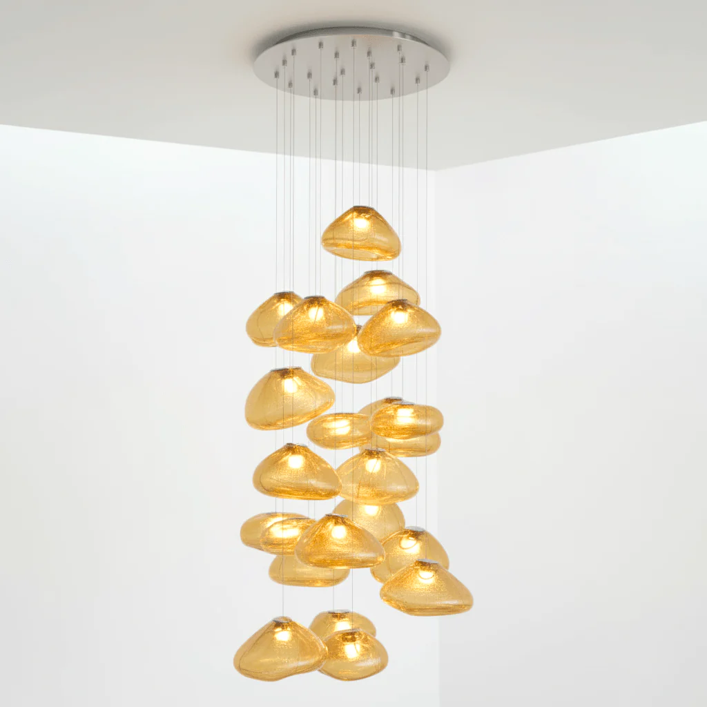 LENTE Glass Dome Cluster Pendant Light