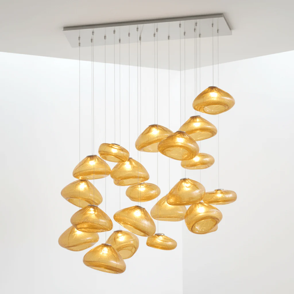 LENTE Glass Dome Cluster Pendant Light