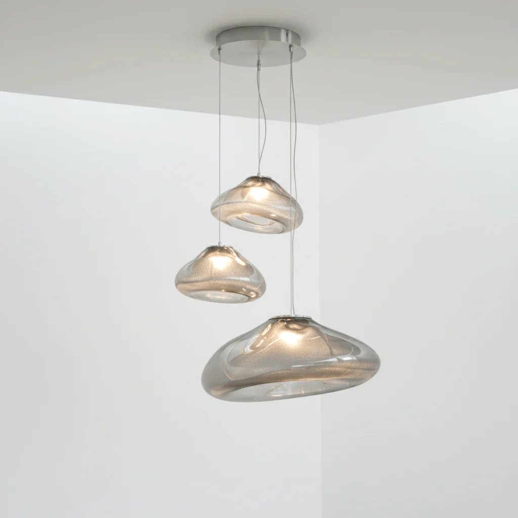 LENTE Glass Dome Cluster Pendant Light