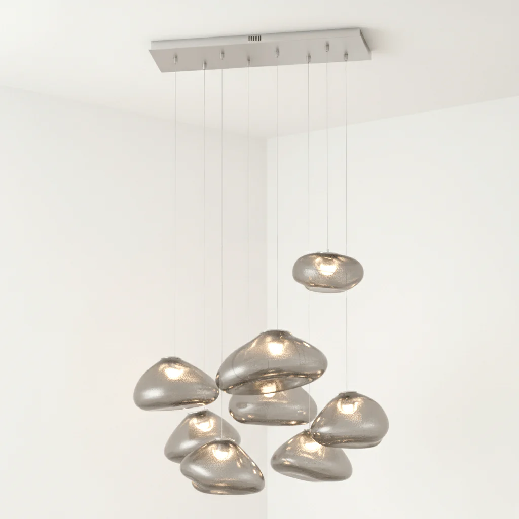 LENTE Glass Dome Cluster Pendant Light