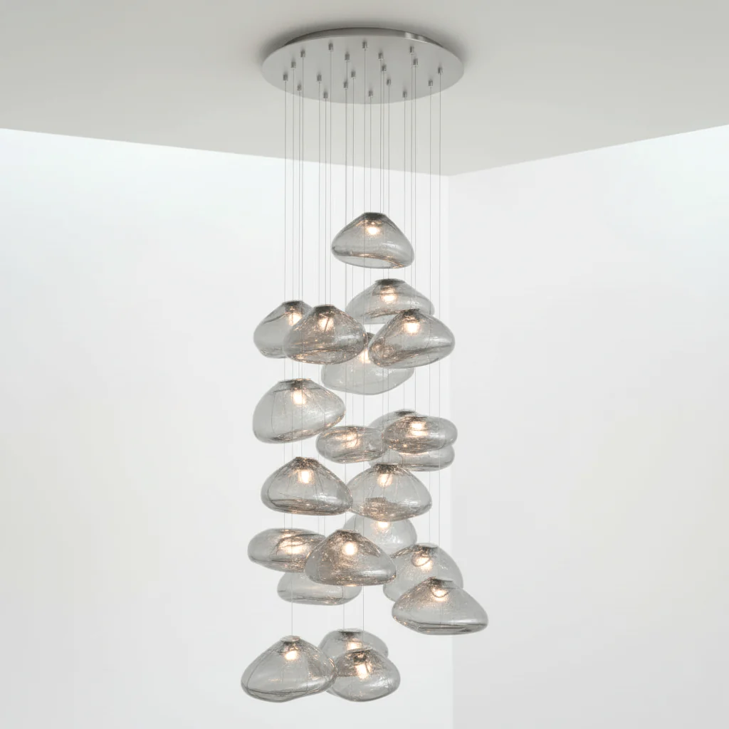 LENTE Glass Dome Cluster Pendant Light