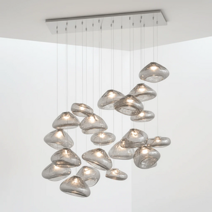 LENTE Glass Dome Cluster Pendant Light