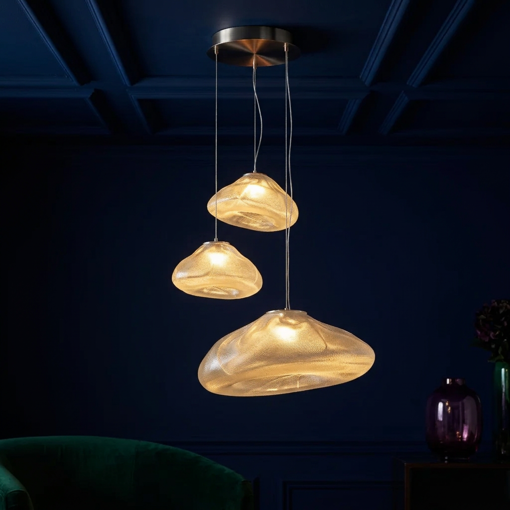 LENTE Glass Dome Cluster Pendant Light