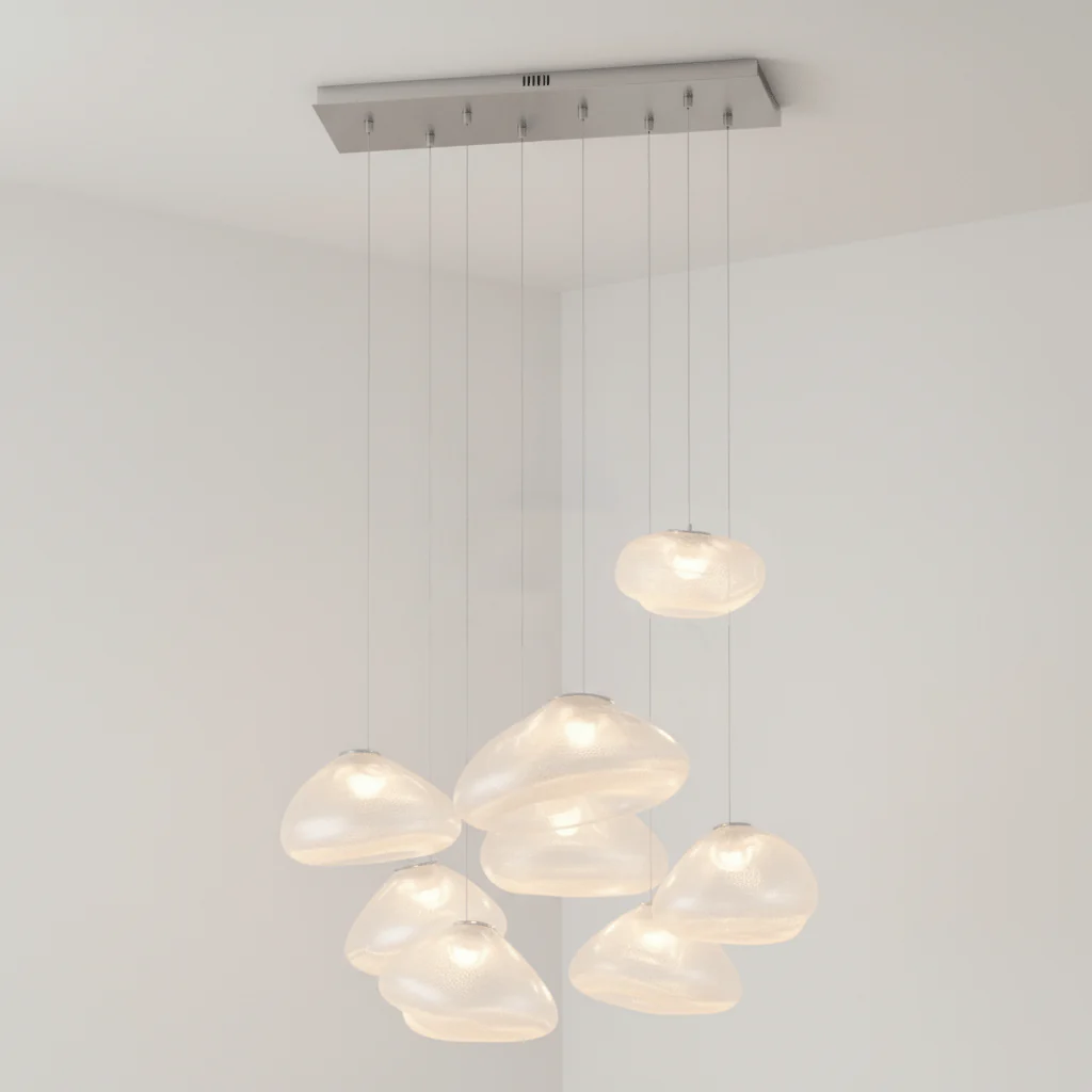 LENTE Glass Dome Cluster Pendant Light