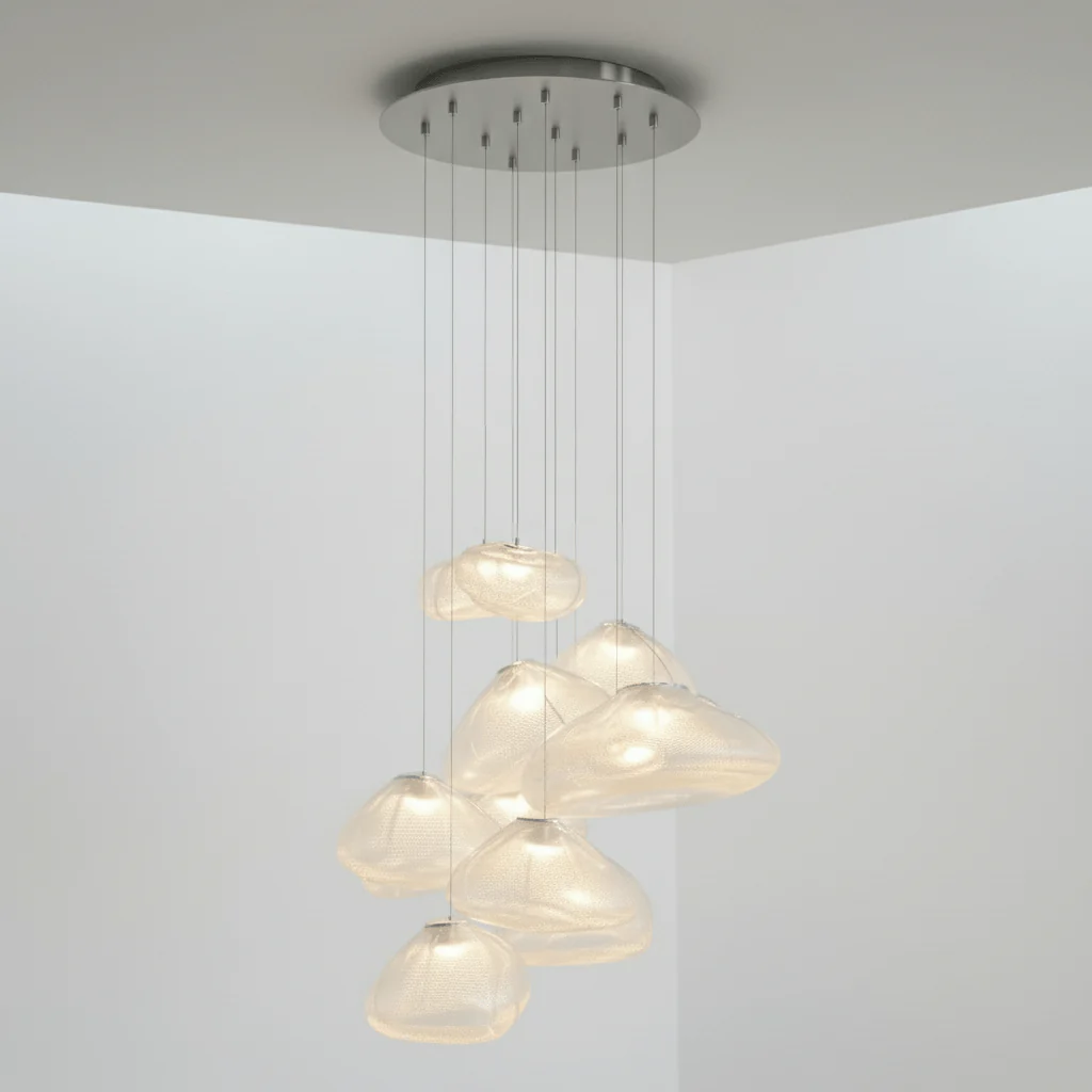 LENTE Glass Dome Cluster Pendant Light