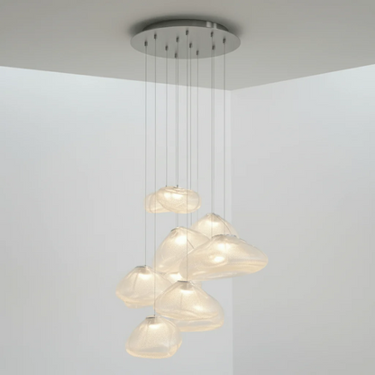 LENTE Glass Dome Cluster Pendant Light