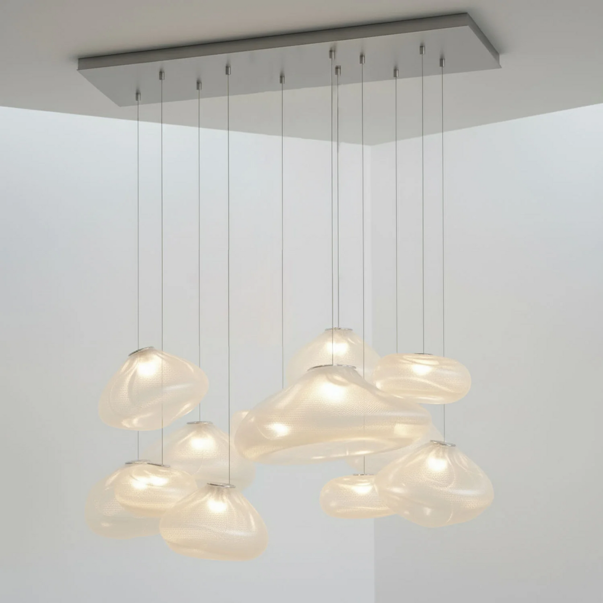 LENTE Glass Dome Cluster Pendant Light