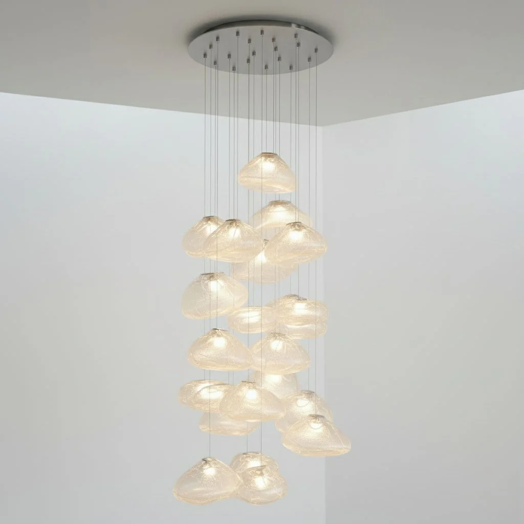 LENTE Glass Dome Cluster Pendant Light