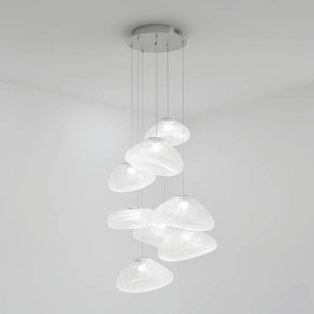 LENTE Glass Dome Cluster Pendant Light
