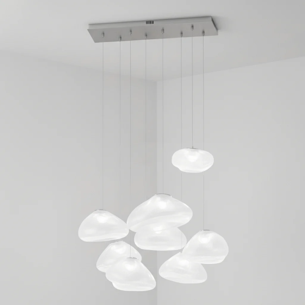 LENTE Glass Dome Cluster Pendant Light