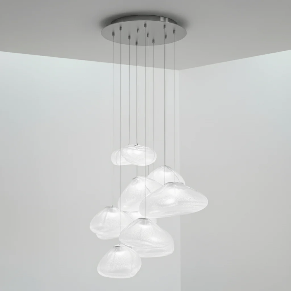 LENTE Glass Dome Cluster Pendant Light