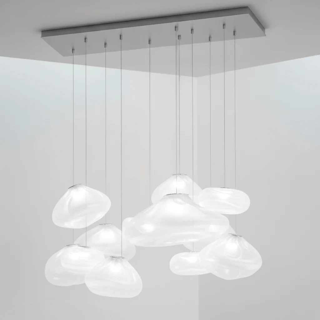 LENTE Glass Dome Cluster Pendant Light