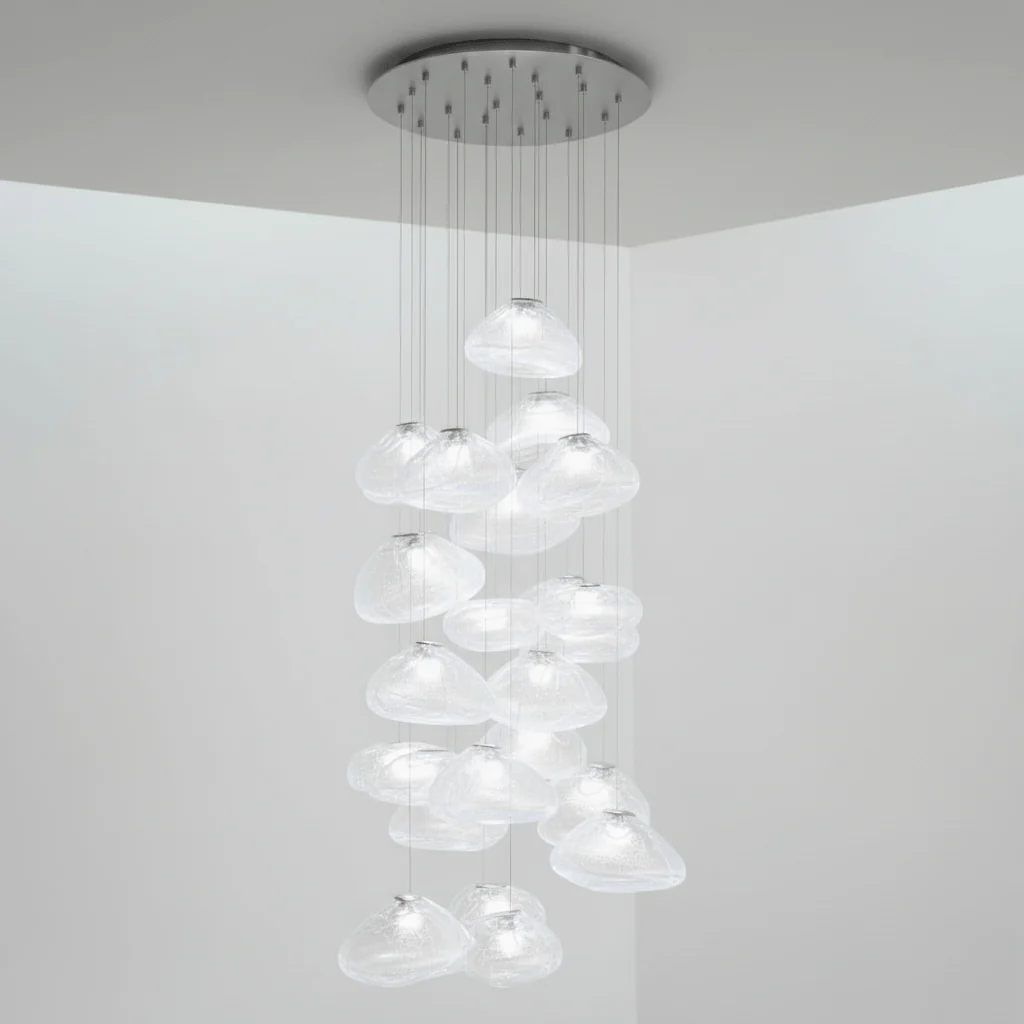 LENTE Glass Dome Cluster Pendant Light