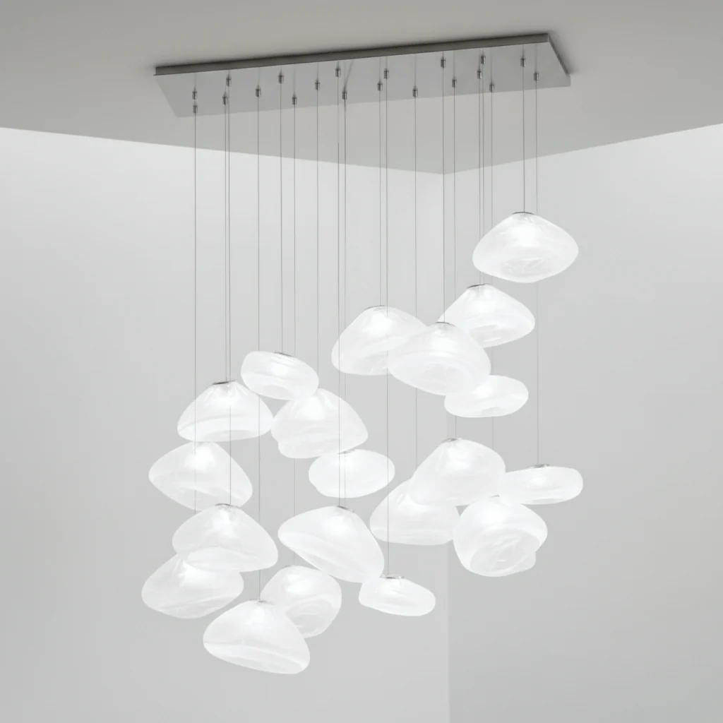 LENTE Glass Dome Cluster Pendant Light