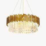 SERAPHINE Gold Crystal Waterfall Chandelier
