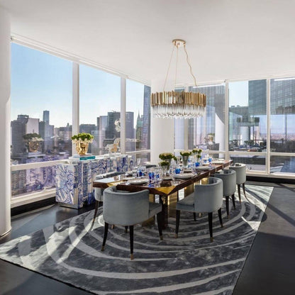 Crystaluxe™ Modern Round Crystal Ceiling Light